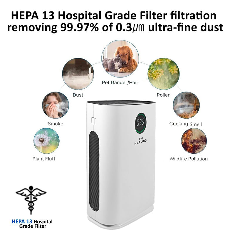 Bio Healing Hospital-grade HEPA 13 Air Purifier & Humidifier