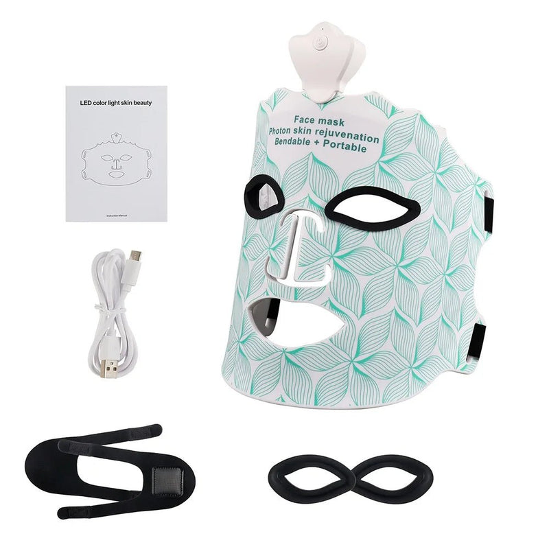 Bio Healing™ 7 - Color LED Bendable Facial Mask – Wrinkle & Acne Care - Bio Healing Australia