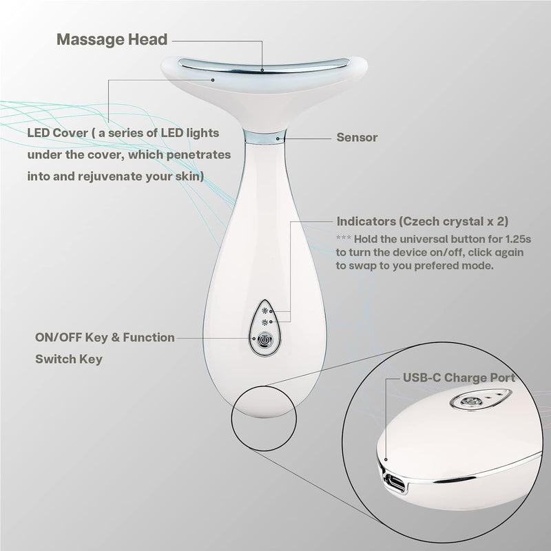 Bio Healing™ Neck, Face Massager – Anti - Aging, Lifting Skin Rejuvenation Device - Bio Healing Australia