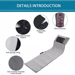 Full Body Electric Massage Mat,with 10 Vibration Motors Pad and 4 Heating Pad - Bio Healing Australia