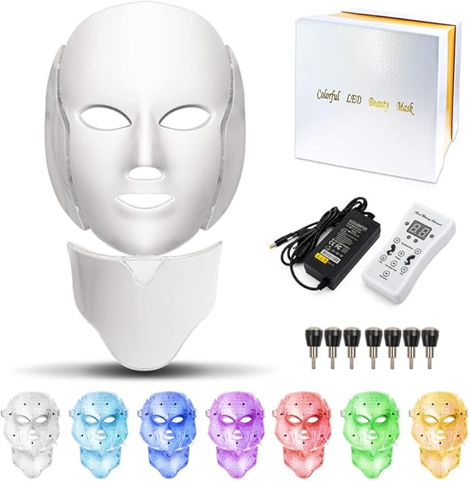 LED Light Face Mask Facial Skin Rejuvenation Therapy Anti Wrinkle - Bio Healing Australia
