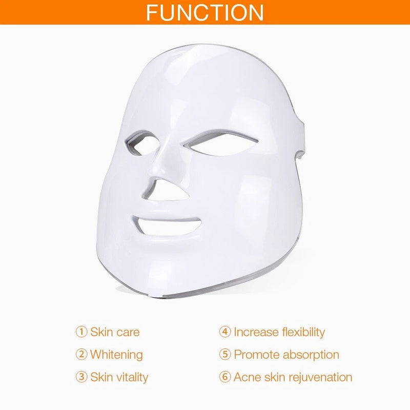 LED Light Face Mask Facial Skin Rejuvenation Therapy Anti Wrinkle - Bio Healing Australia