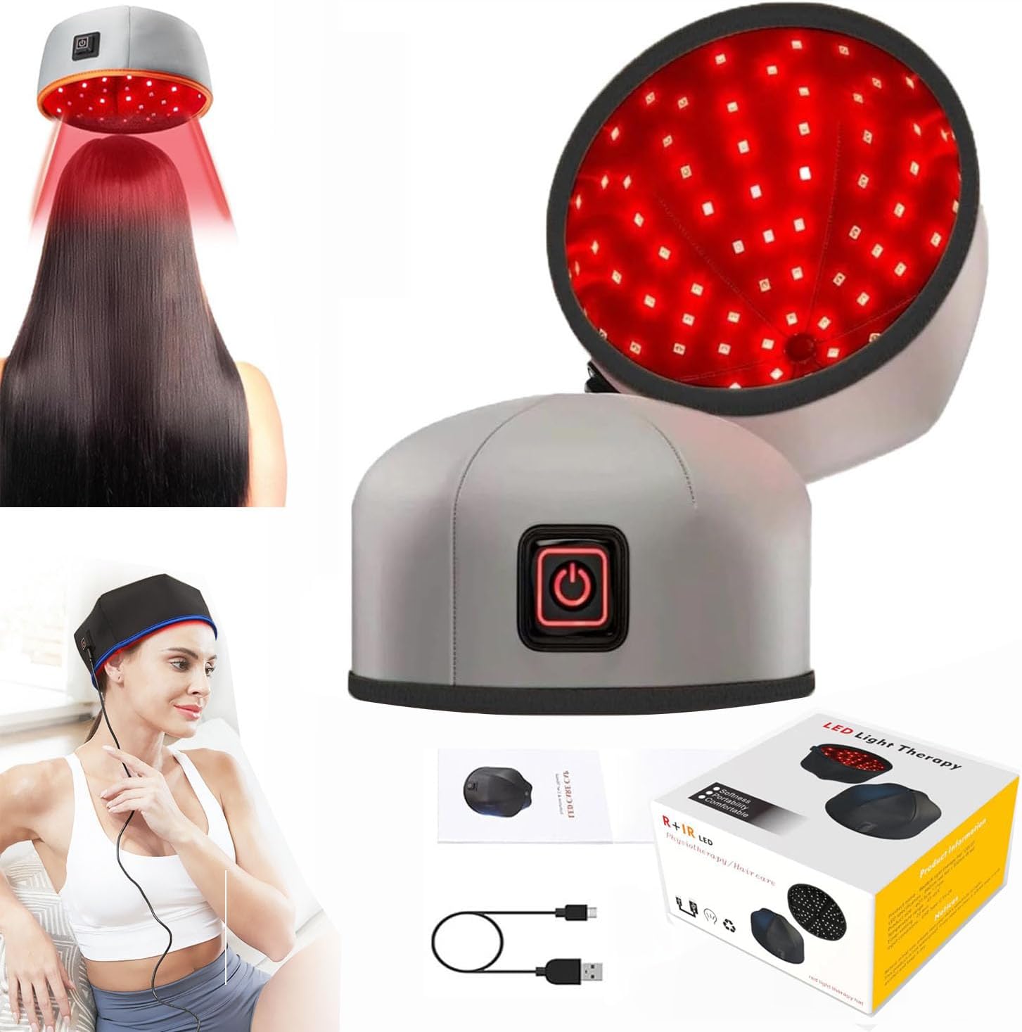 Therapeutic 120 LED Hair Regrowth Cap For Thin Hair main image 0
