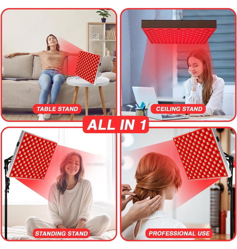 Red Wave Healing Therapy Lamp for Face & Body - Square 🔲 - Bio Healing Australia