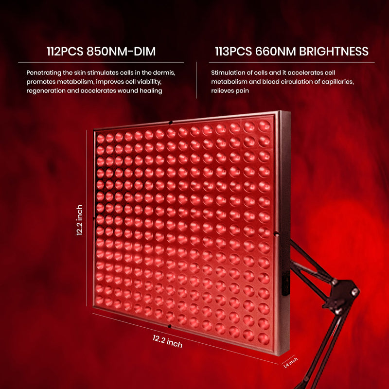Red Wave Healing Therapy Lamp for Face & Body - Square 🔲 - Bio Healing Australia