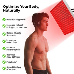 Red Wave Healing Therapy Lamp for Face & Body - Square 🔲 - Bio Healing Australia