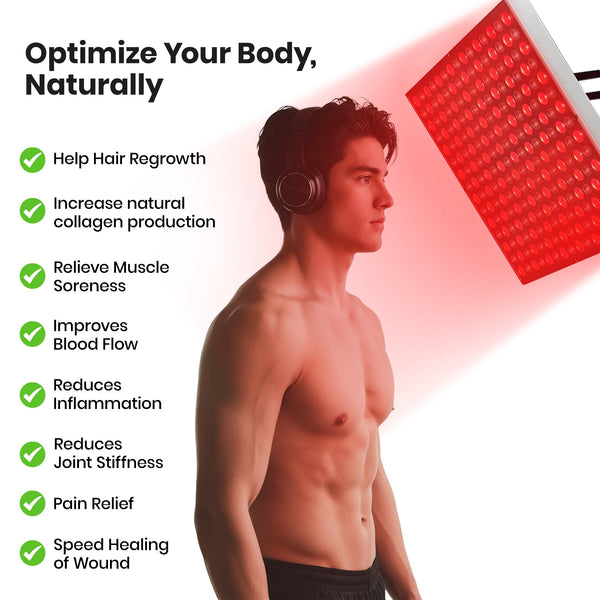 Red Wave Healing Therapy Lamp for Face & Body - Square 🔲 - Bio Healing Australia